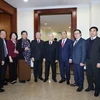 Tổng Bí thư, Chủ tịch nước Nguyễn Phú Trọng với các đại biểu dự bế mạc Hội nghị. (Ảnh: Phương Hoa/TTXVN) 