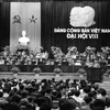 Đại hội đại biểu toàn quốc Đảng Cộng sản Việt Nam lần thứ VIII diễn ra từ ngày 28/6-1/7/1996, tại Hà Nội. ( Nguồn: TTXVN)