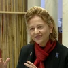 Bà Caitlin Wiesen, Trưởng đại diện thường trú Chương trình Phát triển Liên hợp quốc (UNDP) trả lời phỏng vấn của TTXVN (Ảnh: TTXVN)