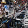 Sản xuất ôtô tại nhà máy của Công ty TNHH Ford Việt Nam, vốn đầu tư Mỹ, tại Hải Dương. (Ảnh: Trần Việt/TTXVN) 