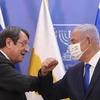 Thủ tướng Israel Benjamin Netanyahu (phải) và Tổng thống Cyprus Nicos Anastasiades tại cuộc họp báo chung ở Jerusalem, ngày 14/2/2021. (Ảnh: THX/TTXVN)