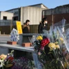 Người dân tưởng niệm các nạn nhân của thảm họa động đất và sóng thần năm 2011 tại Ishinomaki, Nhật Bản, ngày 11/3/2021. (Ảnh: Kyodo/TTXVN)