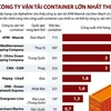 [Infographics] Các công ty vận tải container lớn nhất thế giới