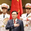 Chủ tịch Quốc hội Vương Đình Huệ tuyên thệ nhậm chức. (Ảnh: Phương Hoa/TTXVN) 