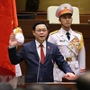 Chủ tịch Quốc hội Vương Đình Huệ tuyên thệ nhậm chức. (Ảnh: Dương Giang/TTXVN) 