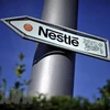 Biểu tượng Nestle tại Vevey, Thụy Sĩ. (Ảnh: AFP/TTXVN)