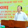 Phó Chủ tịch Ủy ban Trung ương Mặt trận Tổ quốc Việt Nam Ngô Sách Thực. (Ảnh: Minh Đức/TTXVN)
