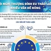 [Infographics] Hội nghị thượng đỉnh EU thảo luận nhiều vấn đề nóng