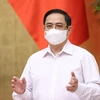 Thủ tướng Phạm Minh Chính chủ trì phiên họp.(Ảnh: Dương Giang/TTXVN) 