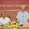 Tổng Bí thư Nguyễn Phú Trọng, Bí thư Quân ủy Trung ương phát biểu chỉ đạo Hội nghị. (Ảnh: Trí Dũng/TTXVN) 