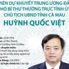 [Infographics] Chủ tịch Ủy ban Nhân dân tỉnh Cà Mau Huỳnh Quốc Việt