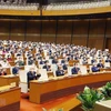 Lãnh đạo Đảng, Nhà nước và đại biểu Quốc hội dự bế mạc kỳ họp. (Ảnh: Doãn Tấn/TTXVN) 