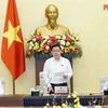 Hình ảnh Chủ tịch Quốc hội Vương Đình Huệ phát biểu. (Ảnh: Doãn Tấn/TTXVN)