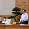 Thủ tướng Phạm Minh Chính chủ trì Hội nghị trực tuyến toàn quốc Chính phủ với các địa phương về công tác quy hoạch. (Ảnh: Dương Giang/TTXVN) 