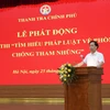 Phó Tổng Thanh tra Chính phủ Trần Ngọc Liêm, Trưởng ban Tổ chức phát biểu tại lễ phát động. (Nguồn: Thanh tra Chính phủ)