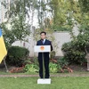 Đại sứ Việt Nam tại Ukraine Nguyễn Hồng Thạch phát biểu tại buổi lễ kỷ niệm Quốc khánh Việt Nam 2/9.(Ảnh: TTXVN phát)
