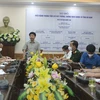 Chủ tịch UBND tỉnh Hà Nam Trương Quốc Huy phát biểu chỉ đạo tại cuộc họp. (Ảnh: Thanh Tuấn/TTXVN) 