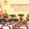 Phiên khai mạc kỳ họp thứ hai, Hội đồng Nhân dân thành phố khóa XVI. (Ảnh: TTXVN)