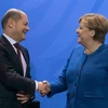 Thủ tướng Đức Angela Merkel và ông Olaf Scholz. (Nguồn: AFP)