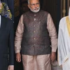 (Từ trái qua phải) Thủ tướng Israel Netanyahu, Thủ tướng Ấn Độ Modi và Thái tử UAE Sheikh Muhammad bin Zayed Al Nahyan. (Nguồn: orfonline.org) 