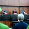 Hội đồng xét xử tuyên bác kháng cáo của bị cáo Nguyễn Thành Tài. (Ảnh: Thành Chung/TTXVN) 