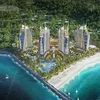 Dự án tổ hợp giải trí nghỉ dưỡng biển tiêu chuẩn 5 sao quốc tế Sailing Bay Ninh Chữ. (Ảnh: TTXVN phát)
