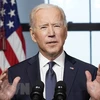 Tổng thống Mỹ Joe Biden phát biểu tại Washington, DC, Mỹ. (Ảnh: AFP/TTXVN) 