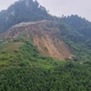 Mỏ đá đang làm ảnh hưởng đến người dân thôn 6 Làng Cang, xã Phong Dụ Hạ với diện tích khoảng 4ha. (Ảnh: Tuấn Anh/TTXVN)