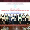 Liên hiệp các tổ chức hữu nghị Việt Nam tổ chức lễ ghi nhận đóng góp của các tổ chức phi chính phủ nước ngoài, chiều 21/12/2020, tại Hà Nội. (Ảnh: Văn Điệp/TTXVN) 
