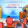 Chủ tịch Ủy ban Việt Nam Đoàn kết và Hợp tác Á-Phi-Mỹ La tinh Nguyễn Thế Kỷ phát biểu nhận nhiệm vụ. (Ảnh: Văn Điệp/TTXVN)