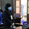 Bị cáo Nguyễn Thị Kim An, nguyên Giám đốc Sở Y tế tỉnh Sơn La tại phiên tòa. (Ảnh: Hữu Quyết/TTXVN)