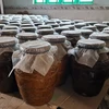 Sản phẩm rượu cần của dân tộc S’Tiêng tại sóc Bom Bo, xã Bình Minh, huyện Bù Đăng, tỉnh Bình Phước: (Ảnh: K GỬIH/TTXVN)