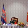 Thượng tướng Nguyễn Tân Cương, Tổng Tham mưu trưởng Quân đội nhân dân Việt Nam tại buổi làm việc. (Nguồn: qdnd.vn)