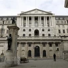 Quang cảnh bên ngoài Ngân hàng Trung ương Anh ở London. (Ảnh: AFP/TTXVN)
