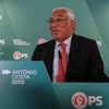 Lãnh đạo đảng Xã hội (PS) Bồ Đào Nha, Thủ tướng Antonio Costa phát biểu sau khi kết quả thăm dò bầu cử được công bố, tại Lisbon ngày 30/1/2022. (Ảnh: AFP/TTXVN) 
