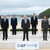 Các đại biểu chụp ảnh chung tại Hội nghị thượng đỉnh G7 ở Cornwall (Anh) năm 2021. (Ảnh: AFP/TTXVN)