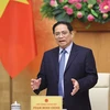 Thủ tướng Phạm Minh Chính chủ trì phiên họp. (Ảnh: Dương Giang/TTXVN) 