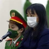 Bị cáo Phạm Thị Đoan Trang lĩnh án 9 năm tù về tội tuyên truyền chống Nhà nước Cộng hòa xã hội chủ nghĩa Việt Nam. (Ảnh: Phạm Kiên/TTXVN)