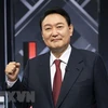 Ông Yoon Suk-yeol giành chiến thắng trong cuộc bầu cử tổng thống lần thứ 20 của Hàn Quốc. (Ảnh: THX/TTXVN) 