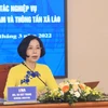 Tổng Giám đốc TTXVN Vũ Việt Trang phát biểu tại buổi hội đàm. (Ảnh: Tuấn Anh/TTXVN) 