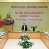 Thủ tướng Phạm Minh Chính, Chủ tịch Hội đồng chủ trì phiên họp lần thứ 2 của Hội đồng Thi đua-Khen thưởng Trung ương. (Ảnh: Dương Giang/TTXVN) 