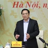 Thủ tướng Phạm Minh Chính phát biểu tại phiên họp. (Ảnh: Dương Giang/TTXVN) 
