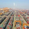 Quang cảnh cảng hàng hóa ở Khâm Châu, khu tự trị dân tộc Choang Quảng Tây, Trung Quốc, ngày 14/1/2021. (Ảnh: THX/TTXVN) 