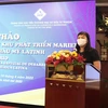 Bà Cao Thị Phi Vân, Phó Giám đốc ITPC phát biểu khai mạc hội thảo. (Ảnh: Xuân Anh/TTXVN)