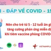 Hỏi đáp COVID-19: Trẻ tiêm vaccine nên ăn thực phẩm gì?