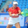 Tay vợt Chanelle Vân Nguyễn (Việt Nam) thua 0-2 ở trận bán kết nội dung đơn nữ. (Ảnh: Thế Duyệt/TTXVN)