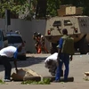 Lực lượng an ninh Burkina Faso được triển khai tại hiện trường một vụ tấn công. (Ảnh: AFP/TTXVN)