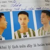 Đặc điểm nhận dạng phạm nhân Triệu Quân Sự trốn khỏi trại giam ở Thành Long, Thạch Thành (Thanh Hóa). (Nguồn: Thông tin Chính phủ) 