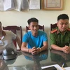 Phạm nhân Triệu Quân Sự bị bắt tại huyện Hà Trung, tỉnh Thanh Hóa. (Ảnh: Nguyễn Nam/TTXVN)