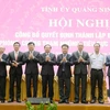 Ban Chỉ đạo phòng, chống tham nhũng, tiêu cực tỉnh Quảng Ninh ra mắt. (Ảnh: TTXVN phát)